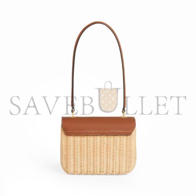 CELINE TEEN GARANCE WICKER AND NATURAL COWHIDE HANDBAGS 119672FUO.02NT (18.5*13.5*7cm) CELINE TEEN GARANCE WICKER AND NATURAL COWHIDE HANDBAGS 119672FUO.02NT (18.5*13.5*7cm)