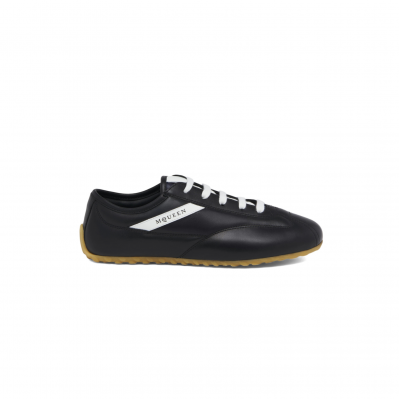 ALEXANDER MCQUEEN BOXE LOW-TOP LEATHER SNEAKERS 862794WIAJ81550