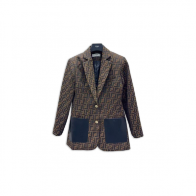 FENDI FF ZUCCA MONOGRAM PRINT COAT FENDI FF ZUCCA MONOGRAM PRINT COAT