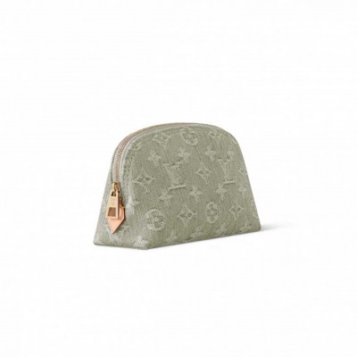 LOUIS VUITTON MASTER DENIM POCHETTE COSMETIQUE PM M28050 (19*12*6cm) LOUIS VUITTON MASTER DENIM POCHETTE COSMETIQUE PM M28050 (19*12*6cm)