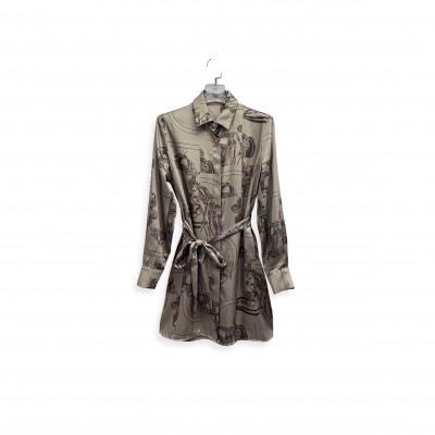 HERMES PRINTED DRESS