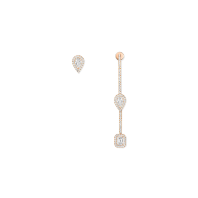 MESSIKA MY TWIN HOOK AND STUD EARRINGS 3X 0.10CT 07224 MESSIKA MY TWIN HOOK AND STUD EARRINGS 3X 0.10CT 07224