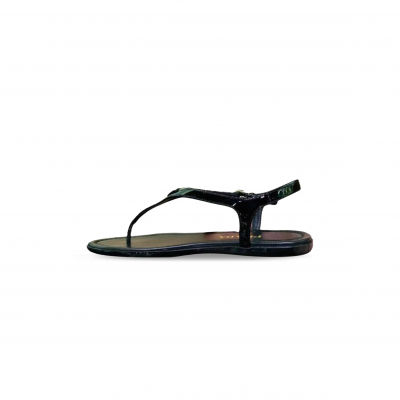 PRADA PATENT LEATHER FLIP-FLOPS 1Y656I PRADA PATENT LEATHER FLIP-FLOPS 1Y656I