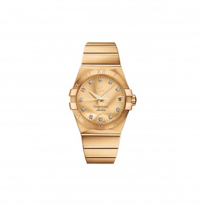 OMEGA ZODIAC SERIES 38MM GOLD CASE WITH GOLD BRACELET 123.50.38.21.58.001