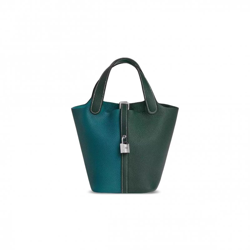 HERMES MASTER PICOTIN LOCK 18 CASAQUE PALLADIUM HARDWARE H064427CKAP (18*18*13cm)