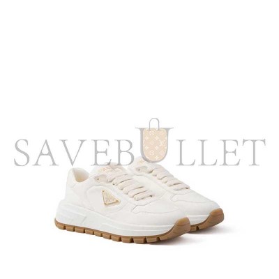 PRADA TRIANGLE-LOGO LEATHER SNEAKERS 1E804M PRADA TRIANGLE-LOGO LEATHER SNEAKERS 1E804M