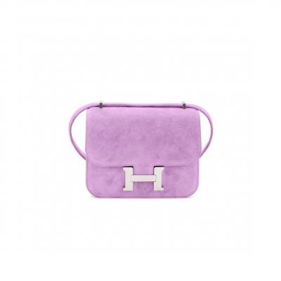 HERMES MASTER CONSTANCE 18 SUEDE PALLADIUM HARDWARE (18*15*4cm)