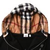 BURBERRY CHECK HOOD COTTON ZIP HOODIE 80558681