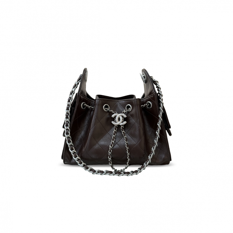 CHANEL MASTER 25 MINI HANDBAG OIL-WAXED CALFSKIN AS5631 (22*20*12.5cm)