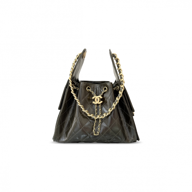 CHANEL MASTER 25 SMALL HANDBAG OIL-WAXED CALFSKIN AS5293 (30*26*14cm)