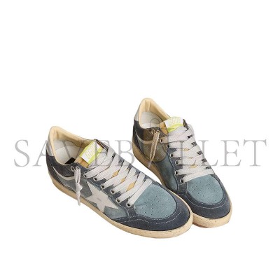 GOLDEN GOOSE BALL STAR LTD IN LIGHT BLUE SUEDE WITH MILK-WHITE LEATHER STAR AND HEEL TAB GWF00746 GOLDEN GOOSE BALL STAR LTD IN LIGHT BLUE SUEDE WITH MILK-WHITE LEATHER STAR AND HEEL TAB GWF00746