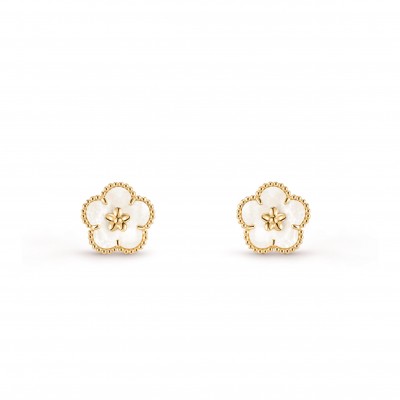 VAN CLEEF ARPELS BLOSSOM 18K YELLOW GOLD MOTHER-OF-PEARL VCARPMLB00