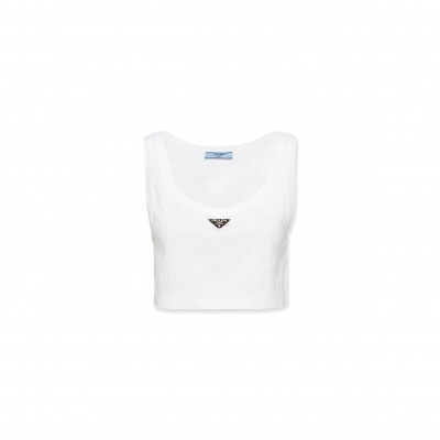 PRADA JERSEY CROPPED TOP 39546C