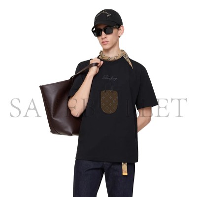 BURBERRY CHECK CURSIVE LOGO COTTON T-SHIRT 81191831 BURBERRY CHECK CURSIVE LOGO COTTON T-SHIRT 81191831