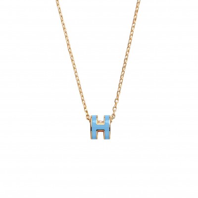 HERMES MINI POP H PENDANT GOLD PLATED HERMES MINI POP H PENDANT GOLD PLATED