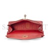 HERMES KELLY POCHETTE ROUGE VIF SWIFT GOLD HARDWARE (22*14*7cm)