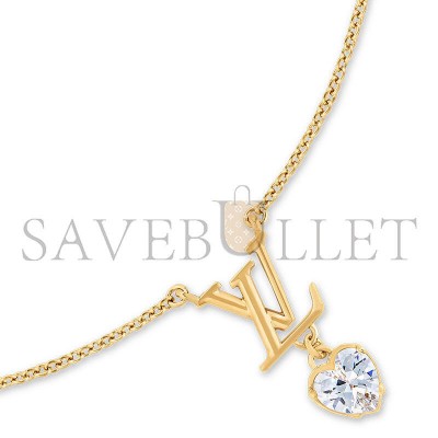 LOUIS VUITTON LV ICONIC HEART NECKLACE M02387