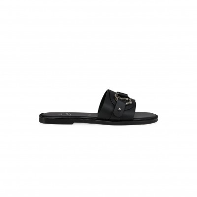 CHRISTIAN LOUBOUTIN HER IN ROMA LEATHER MULE SANDALS 1260519B439