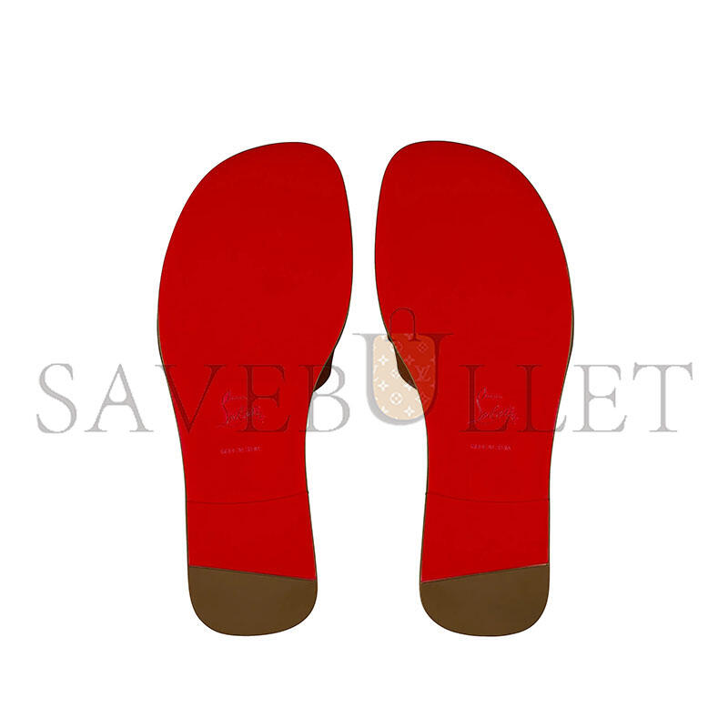 CHRISTIAN LOUBOUTIN HER IN ROMA LEATHER MULE SANDALS 1260519B439