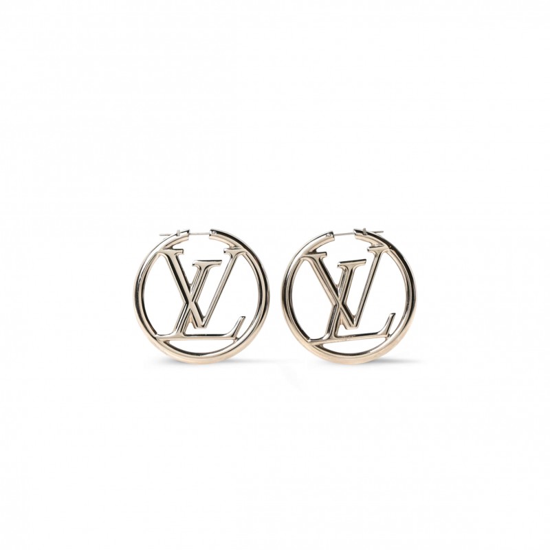 LOUIS VUITTON LOUISE GM HOOP EARRINGS M64288