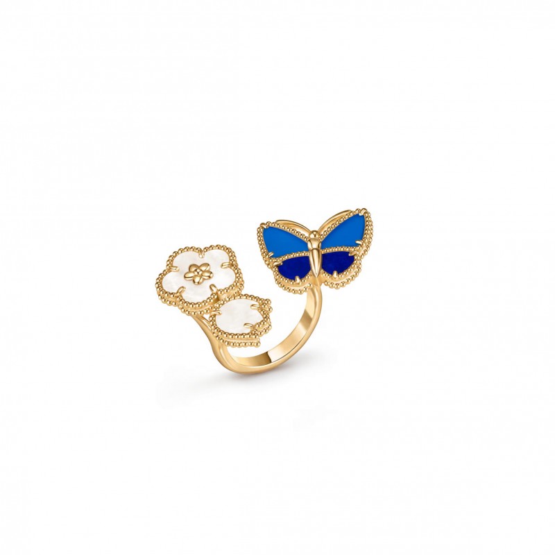 VAN CLEEF ARPELS LUCKY SPRING BUTTERFLY BETWEEN THE FINGER RING VCARPKGT00 VAN CLEEF ARPELS LUCKY SPRING BUTTERFLY BETWEEN THE FINGER RING VCARPKGT00