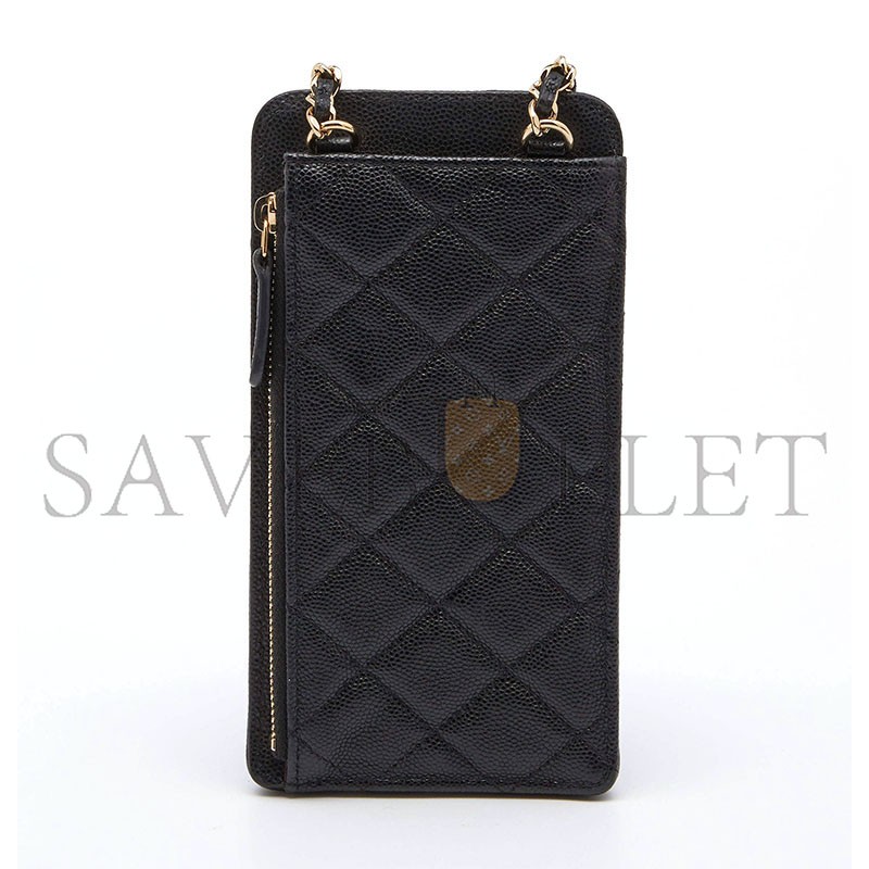CHANEL CAVIAR QUILTED CC PHONE HOLDER BAG AP0990 (18*10*3cm) 