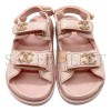 CHANEL SANDALS SHINY LAMBSKIN G35927