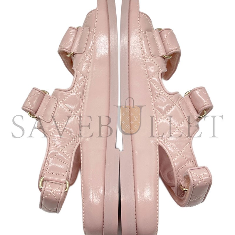 CHANEL SANDALS SHINY LAMBSKIN G35927