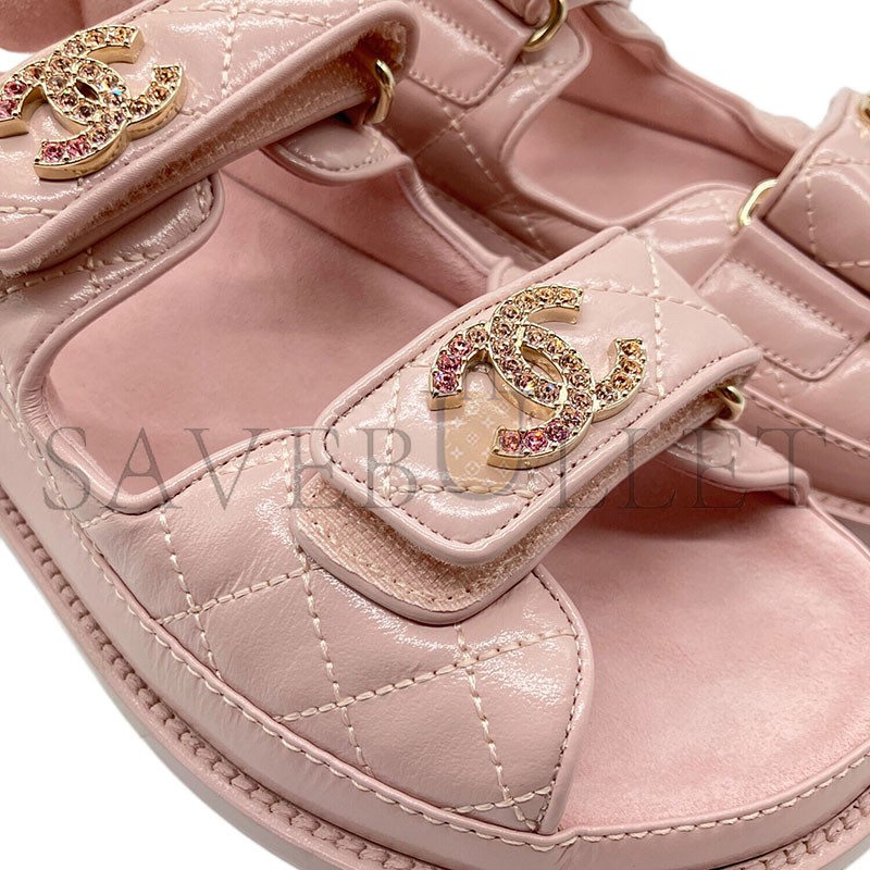 CHANEL SANDALS SHINY LAMBSKIN G35927