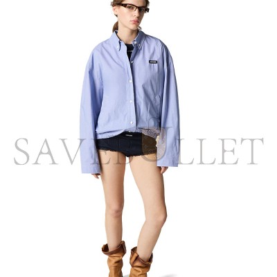 MIU MIU GINGHAM CHECK BLOUSON JACKET ML1263