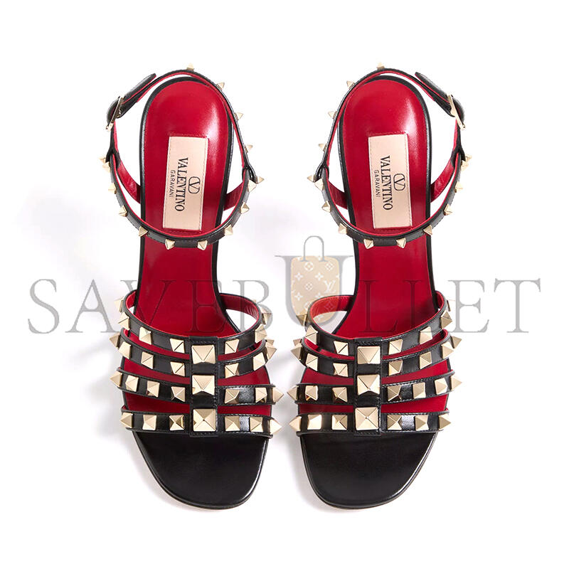 VALENTINO GARAVANI ROCKSTUD KIDSKIN SANDAL 100MM 9W2S0PV5JDW_0NO VALENTINO GARAVANI ROCKSTUD KIDSKIN SANDAL 100MM 9W2S0PV5JDW_0NO