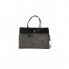 CHANEL MASTER XXL URBAN ESSENTIAL SHOPPING TOTE BLACK CALFSKIN AND MULTI TWEED GOLD HARDWARE (43*33*17.5cm) 