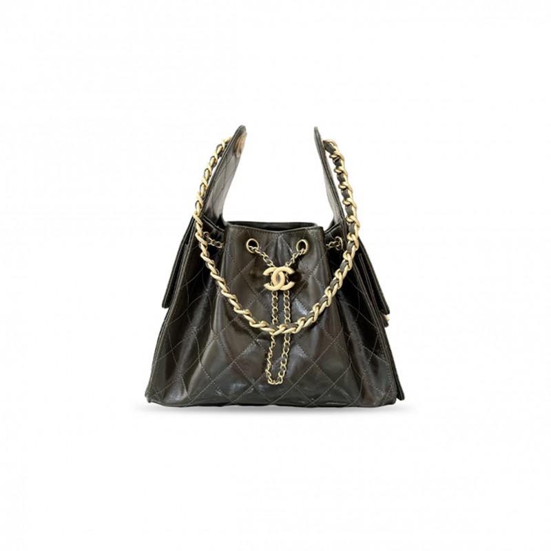 CHANEL MASTER 25 SMALL HANDBAG WAXED CALFSKIN AS5293 (30*26*14cm)