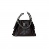 CHANEL MASTER SMALL 25 HOBO BAG DARK BROWN SHINY AGED CALFSKIN SILVER HARDWARE AS5293  (30*26*14cm)
