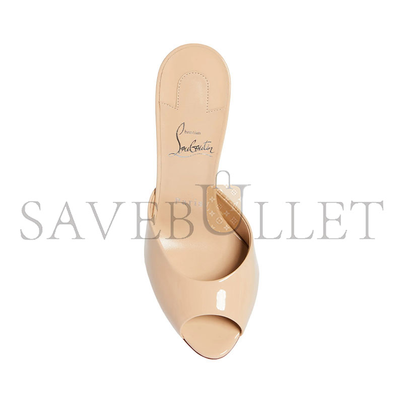 CHRISTIAN LOUBOUTIN ME DOLLY PEEP TOE SLIDE SANDAL 
