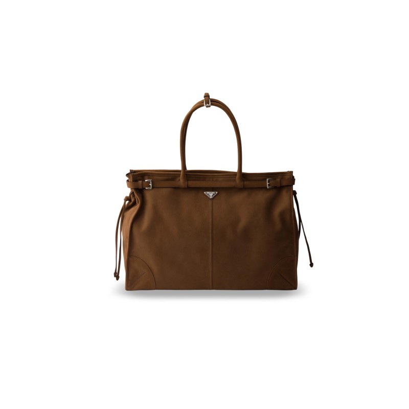 PRADA BONNIE SUEDE TOTE BAG 2VG128 (50*36*17cm) PRADA BONNIE SUEDE TOTE BAG 2VG128 (50*36*17cm)