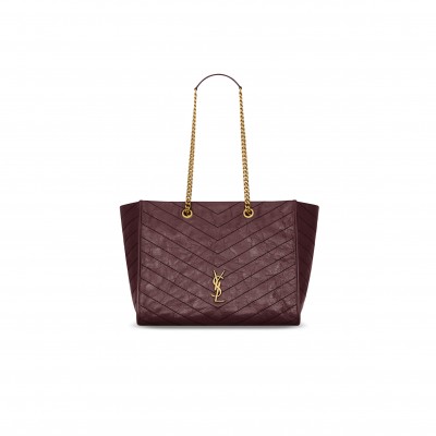 YSL NIKI SHOPPING IN VINTAGE LEATHER 8711510EN076195 (33*27*14cm)