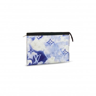 LOUIS VUITTON MASTER MONOGRAM WATERCOLOR POCHETTE VOYAGE MM M80460 (26*20*5cm) LOUIS VUITTON MASTER MONOGRAM WATERCOLOR POCHETTE VOYAGE MM M80460 (26*20*5cm)