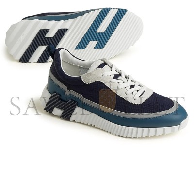 HERMES PARIS BOUNCING SNEAKER BLUE GREY WHITE H242796ZHI2435 HERMES PARIS BOUNCING SNEAKER BLUE GREY WHITE H242796ZHI2435