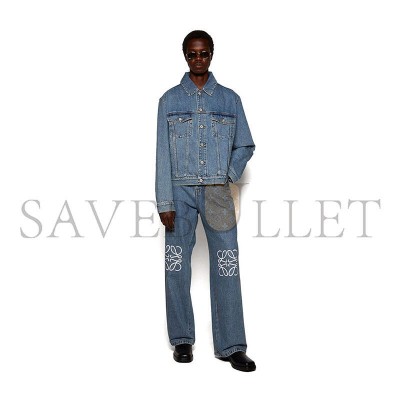 LOEWE ANAGRAM BAGGY JEANS MID BLUE LOEWE ANAGRAM BAGGY JEANS MID BLUE
