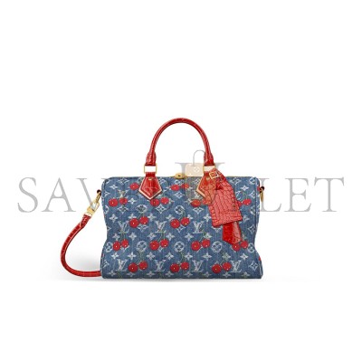 LOUIS VUITTON MASTER  DENIM MURAKAMI LV X TM SPEEDY SOFT 30 N87627 (30*21*17cm)