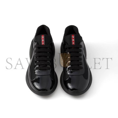 PRADA PATENT LEATHER AND TECHNICAL FABRIC PRADA AMERICA'S CUP SNEAKERS 4E3400 PRADA PATENT LEATHER AND TECHNICAL FABRIC PRADA AMERICA'S CUP SNEAKERS 4E3400