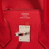 HERMES MASTER BIRKIN 25 TOGO ROUGE DE COEUR PALLADIUM HARDWARE (25*20*13cm)