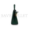 HERMES MASTER MINI KELLY II EPSOM VERT FONCÉ PALLADIUM HARDWARE (19*12*5.5cm)