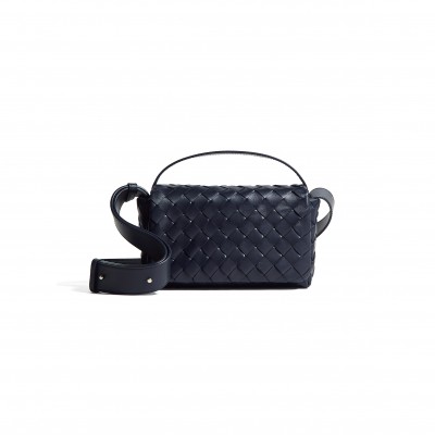 BOTTEGA VENETA INTRECCIATO MINI BAG WITH FLAP 857931V2HL04330 (20*12*6.5cm)