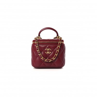 CHANEL MASTER QUILTED MINI VANITY WITH CHAIN AP2198 (11*8.5*7cm)