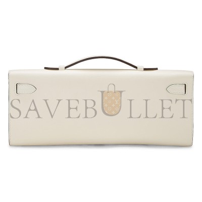 HERMÈS KELLY CUT NATA SWIFT GOLD HARDWARE (30*12*3cm)