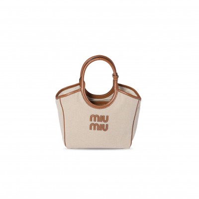 MIU MIU IVY CANVAS BAG 5BA284 (23.5*22*12cm)