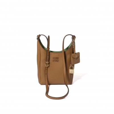 MIU MIU IVY SOFT LEATHER BAG 5BE098 (28*22.5*12cm) 
