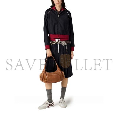 MIU MIU NAPPA LEATHER POCKET TOP HANDLE BAG 5BC189 (38*20*14cm)